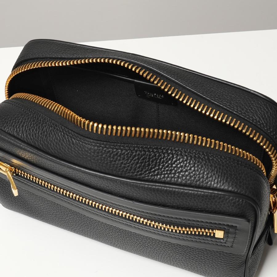 完売品】TOMFORDトムフォード レザーバッグ ポーチ ブラック×ゴールド ...