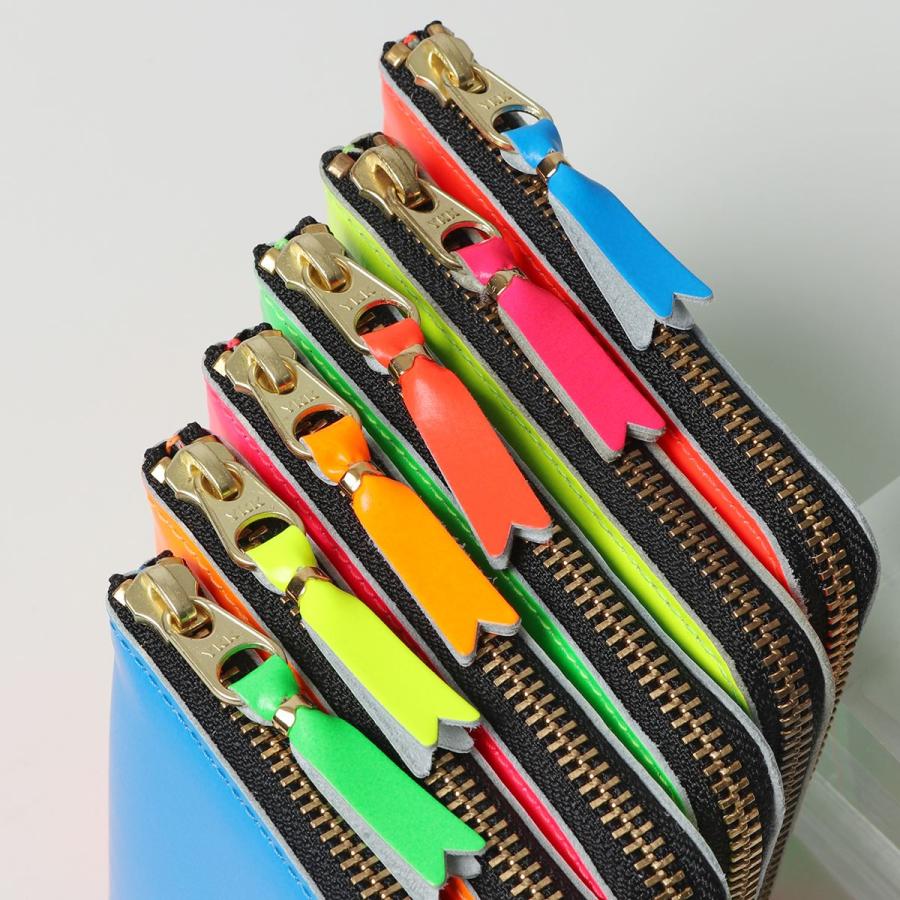 COMME des GARCONS コムデギャルソン SA3100SF SUPER FLUO WALLET カラー6色 レザー L字ファスナー コインケース ネオンカラー 蛍光 ミニ財布｜s-musee｜16