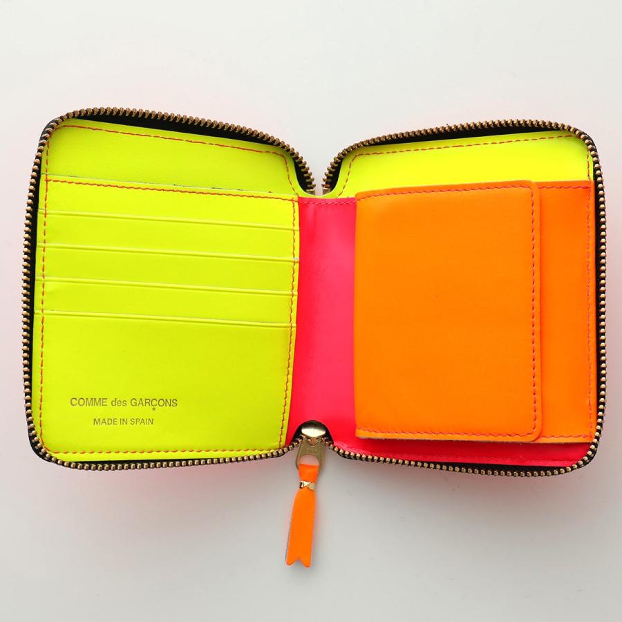 COMME des GARCONS コムデギャルソン SA2100SF SUPER FLUO WALLET カラー6色 レザー 二つ折り財布 ミニ財布  蛍光 ネオンカラー メンズ レディース