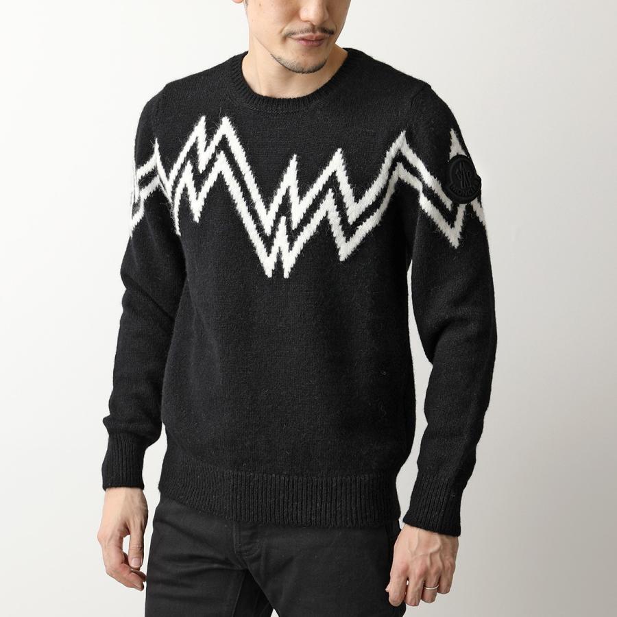 Moncler モンクレール 9c 498 Gircollo Tricot クルーネック ニット セーター 長袖 ラバーロゴパッチ 999 メンズ インポートセレクト Musee 通販 Yahoo ショッピング