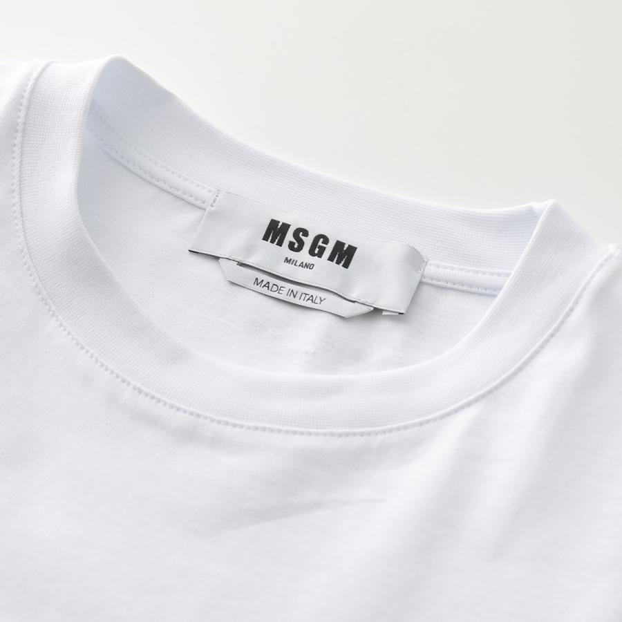 送料無料 Msgm エムエスジーエム 3041 Mdm108 半袖 Tシャツ カットソー クルーネック ロゴ刺繍 01 レディース 時間指定不可 Johnydar Com
