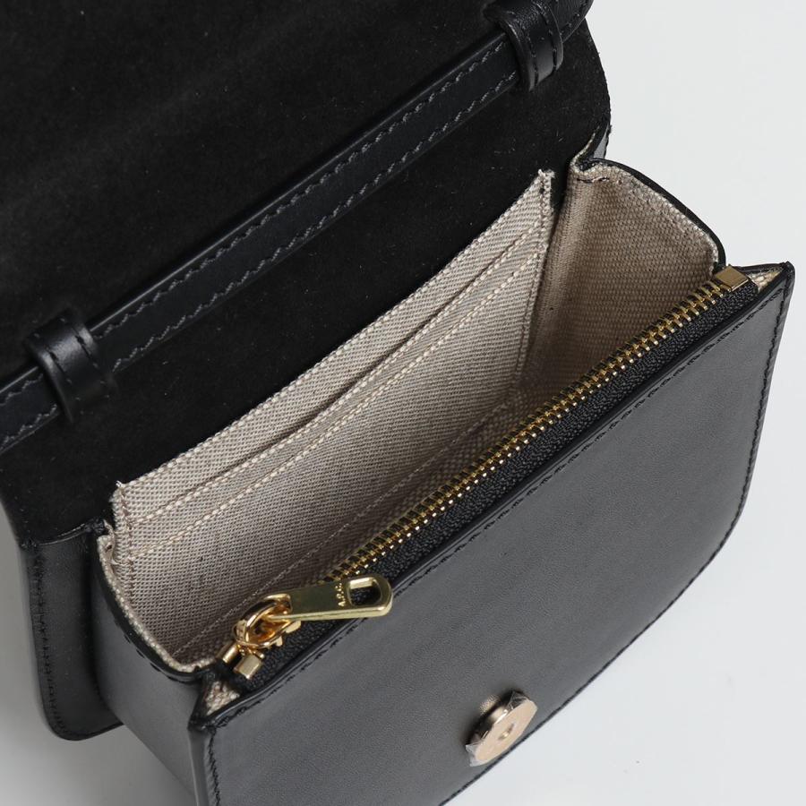 A.P.C. APC アーペーセー PXAWV F63410 mini dina レザー ショルダー 