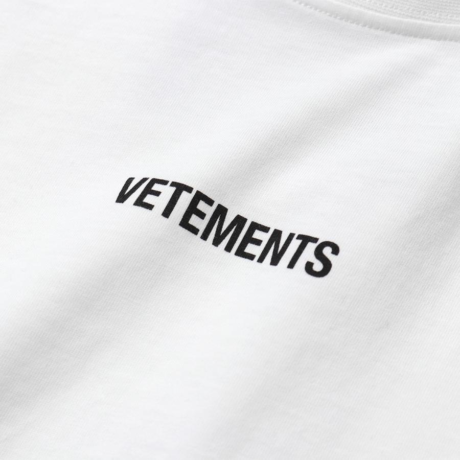 VETEMENTS ヴェトモン UE51TR540W 1600 Logo Patch T-Shirt ちびロゴT 