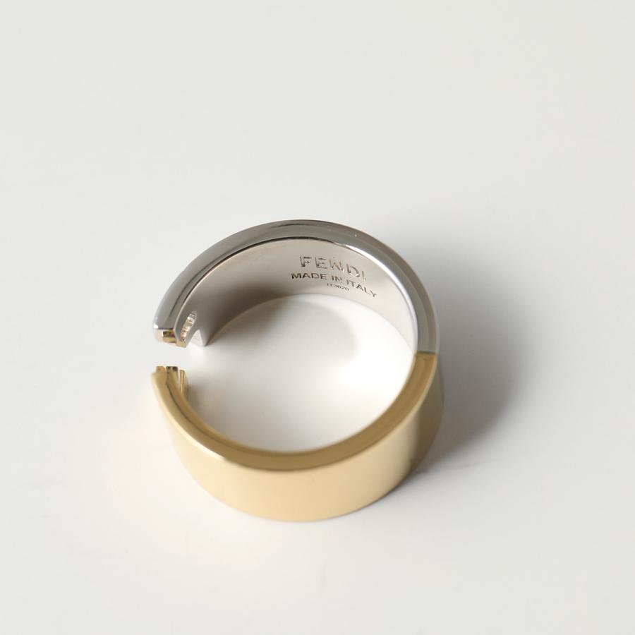 FENDI フェンディ FFモチーフ バンドリング S ゴールド シルバー FENDI フェンディ FFモチーフ バンドリング S ゴールド シルバー FENDI