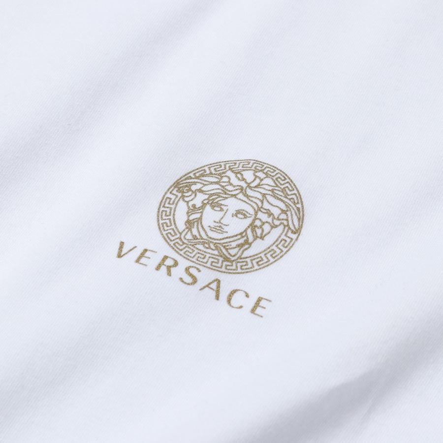 Versace ヴェルサーチ Auu カラー2色 メドゥーサ アンダーシャツ アンダーウェア クルーネック 半袖 Tシャツ ロゴt ストレッチ メンズ インポートセレクト Musee 通販 Yahoo ショッピング