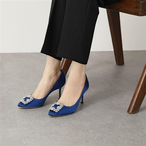 MANOLO BLAHNIK マノロブラニク パンプス HANGISI FMC SATIN 070 MANOLO BLAHNIK マノロブラニク パンプス HANGISI FMC SATIN 070