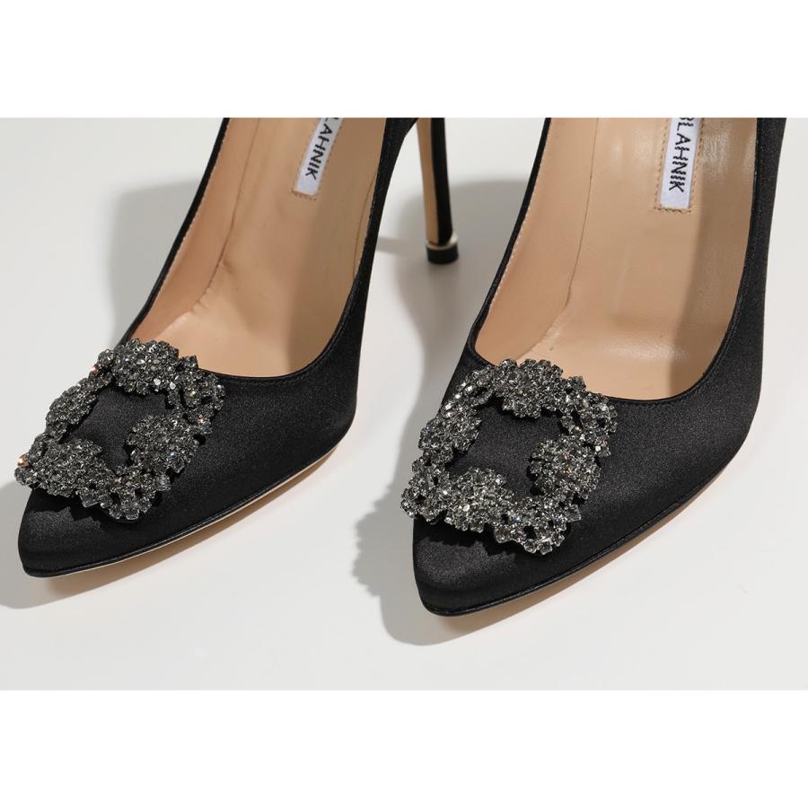 MANOLO BLAHNIK マノロブラニク パンプス HANGISI FMC SATIN 105 