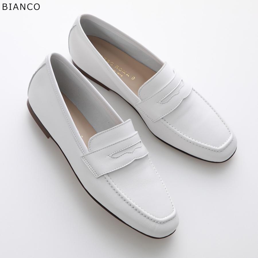 CORSO ROMA,9 NAPPA BIANCO ローファー　ホワイト　37 CORSO ROMA,9（コルソローマ ノーヴェ） CORSO ROMA 9 コルソローマ