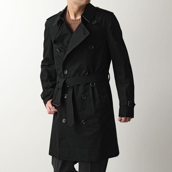 Burberry バーバリー トレンチコート Chelsea チェルシー メンズ ミッドレングス スリムフィット ジャケット ヘリテージ 100 Black インポートセレクト Musee 通販 Yahoo ショッピング