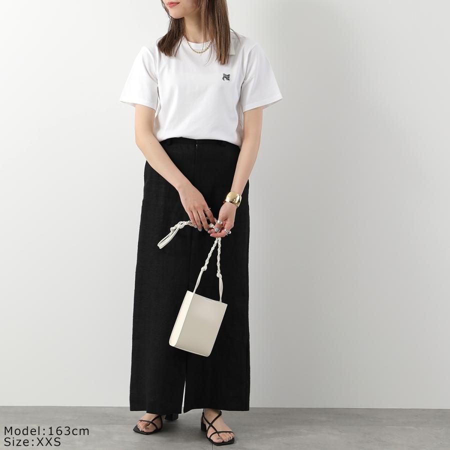 【KITSUNE メゾンキツネ】レザー Tシャツ 52 M 美品 MAISON KITSUNE（メゾン キツネ） Tシャツ GREY FOX HEAD PATCH