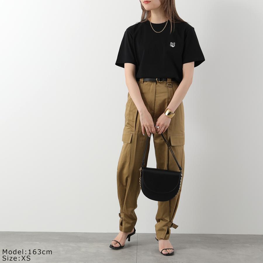 【KITSUNE メゾンキツネ】レザー Tシャツ 52 M 美品 MAISON KITSUNE（メゾン キツネ） Tシャツ GREY FOX HEAD PATCH