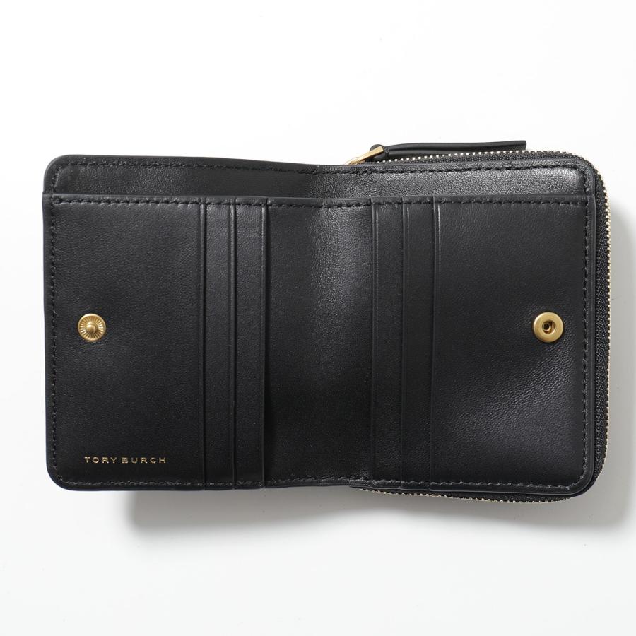 Tory Burch 二つ折り財布 キラ ミニ財布 ブラック TORY BURCH（トリーバーチ） 財布 二つ折り財布 レディース キラ