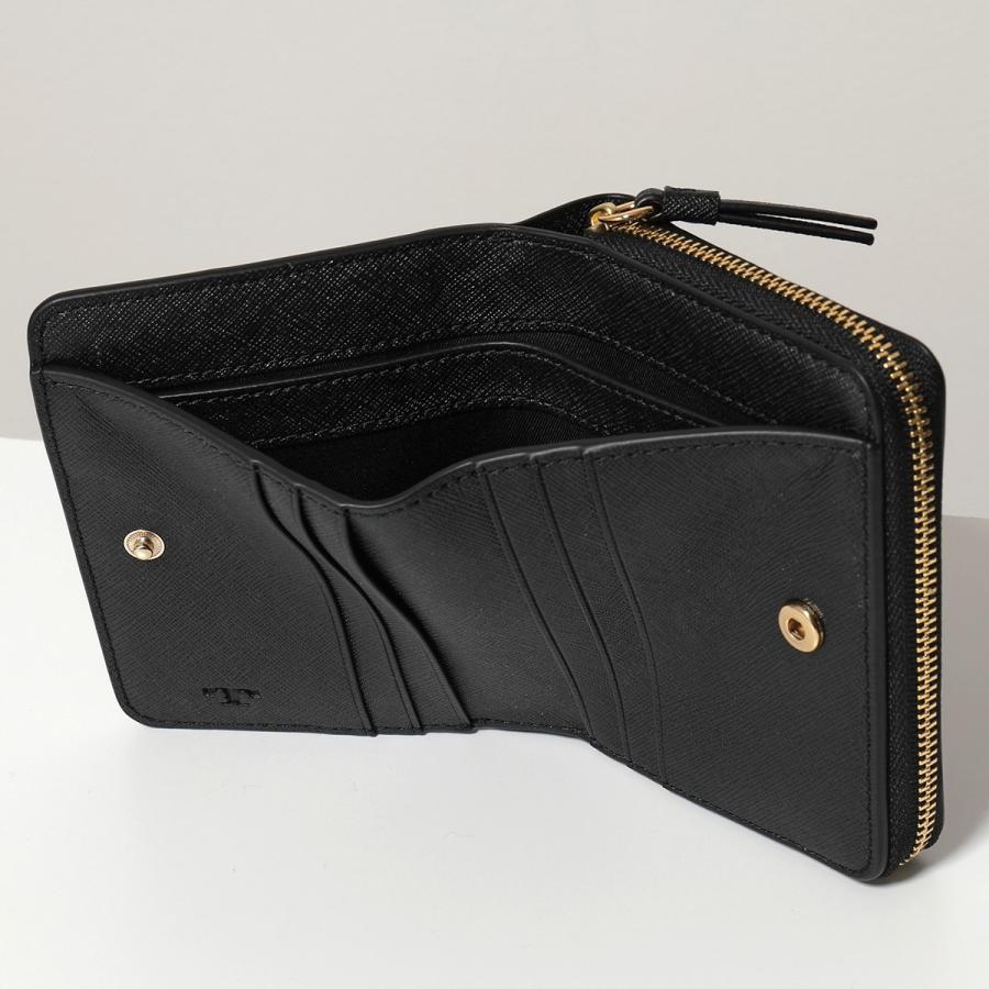 Tory Burch トリーバーチ カラー2色 Robinson ロビンソン バイフォールド レザー 二つ折り財布 ミニ財布 豆財布 レディース インポートセレクト Musee 通販 Yahoo ショッピング