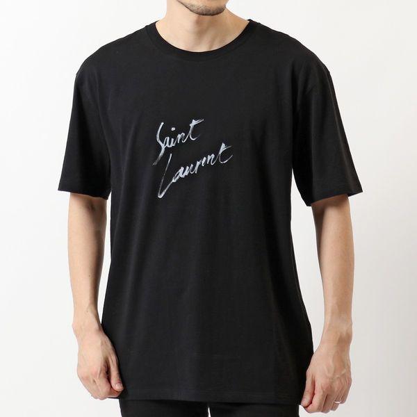 Saint Laurent サンローラン Yb1gn オーバーサイズ コットン 半袖 Tシャツ カットソー クルーネック ロゴt 9787 メンズ インポートセレクト Musee 通販 Yahoo ショッピング