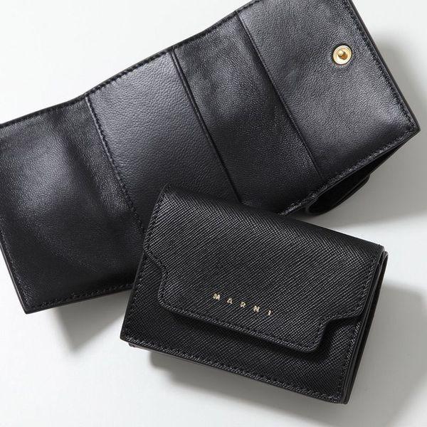 MARNI マルニ PFMOW02U07 LV520 メンズ レザー 三つ折り財布