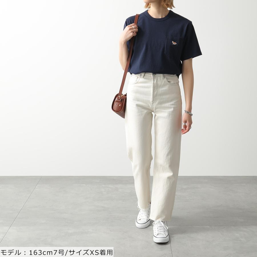 MAISON KITSUNE メゾンキツネ プリントTシャツ JM00168KJ0008 ホワイト XS MAISON KITSUNE（メゾン キツネ） Tシャツ GREY FOX HEAD PATCH