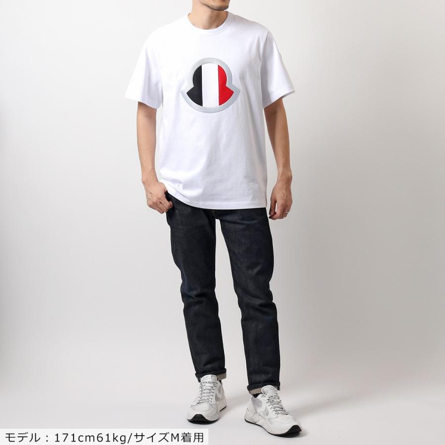 Moncler モンクレール 8c7b440 90t Maglia T Shirt クルーネック 半袖 Tシャツ カットソー トリコロールカラー メッシュ 001 メンズ インポートセレクト Musee 通販 Yahoo ショッピング
