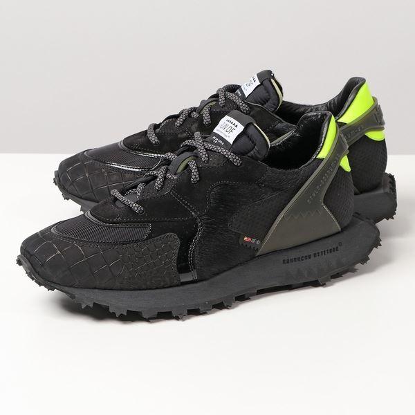 Run Of ラン オブ Black Mamba All Black ブラック マンバ オール ブラック ローカット スニーカー シューズ ネオン 蛍光 スウェード ハラコ 靴 Nero メンズ インポートセレクト Musee 通販 Yahoo ショッピング