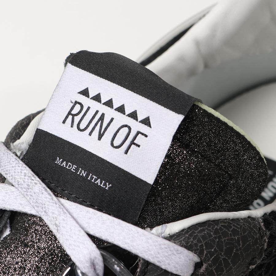 RUN OF ラン オブ BLACK MAN TECH ローカット スニーカー