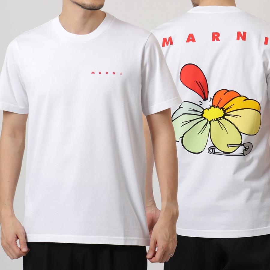 MARNI マルニ HUMU0205P0 S23727 半袖 Tシャツ ロゴ フラワープリント クルーネック コットン 00W01 メンズ  :330311614:インポートセレクト musee - 通販 - Yahoo!ショッピング