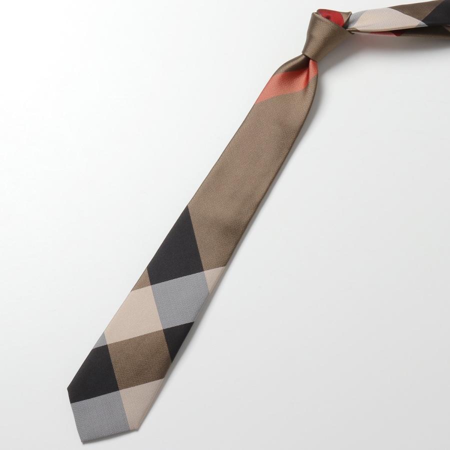 BURBERRY クラシックカット オーバーサイズチェック シルクタイ
