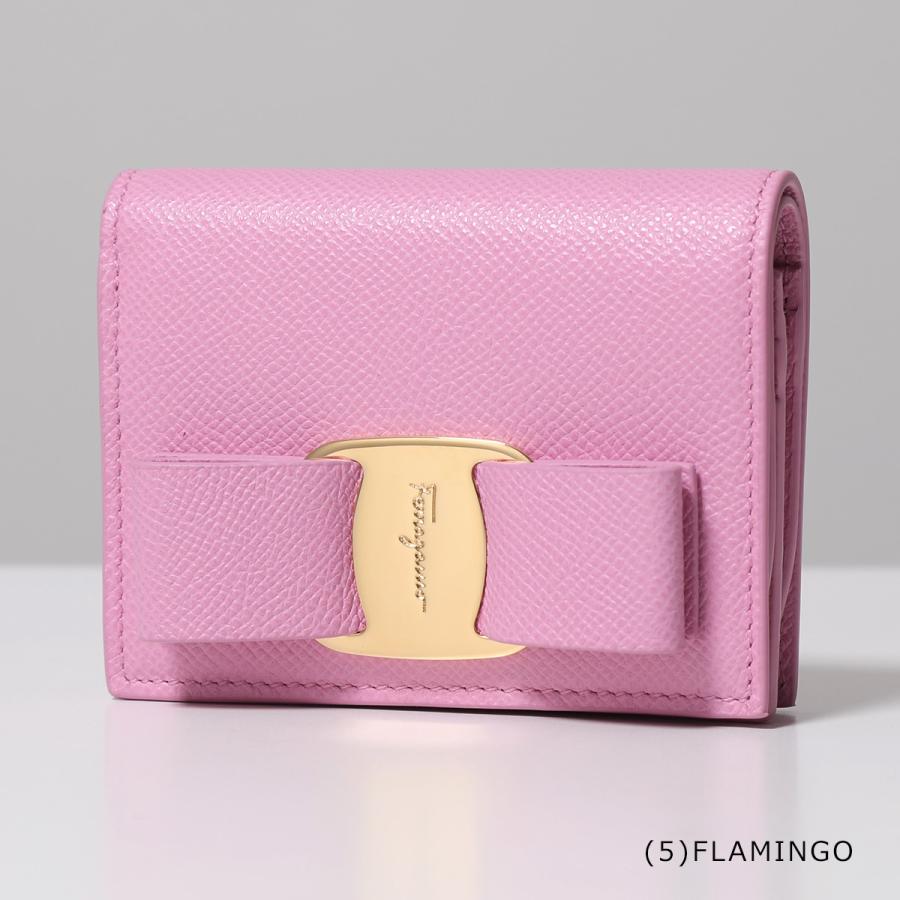 FERRAGAMO（フェラガモ） 二つ折り財布 VARA BOW 22 D515 レディース