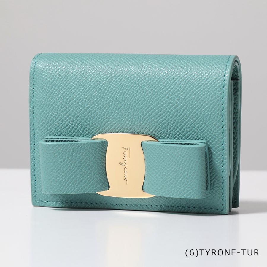 FERRAGAMO（フェラガモ） 二つ折り財布 VARA BOW 22 D515 レディース