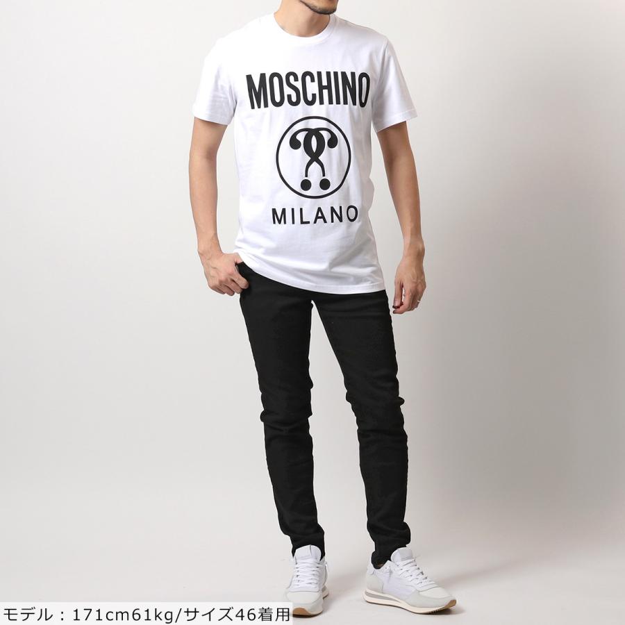 MOSCHINO COUTURE! モスキーノ クチュール 半袖 Tシャツ A0706 5240 メンズ カットソー ロゴT クルーネック コットン カラー2色｜s-musee｜02