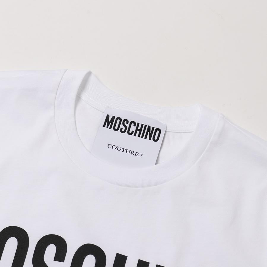 MOSCHINO COUTURE! モスキーノ クチュール 半袖 Tシャツ A0706 5240 メンズ カットソー ロゴT クルーネック コットン カラー2色｜s-musee｜06