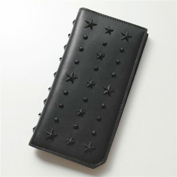 日本産 エントリーでポイント最大18倍 15日限定 Jimmy Choo ジミーチュウ Cooper Ltj レザー 二つ折り長財布 スタースタッズ 小銭入れ付き Black メ 柔らかい Hungarianconsulate Org Np