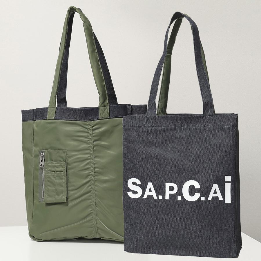 Sacai サカイ Apc A P C アーペーセー コラボ Paaej M Holly トートバッグ リバーシブル ロゴ デニム ナイロン 鞄 Jaa Kaki レディース インポートセレクト Musee 通販 Yahoo ショッピング