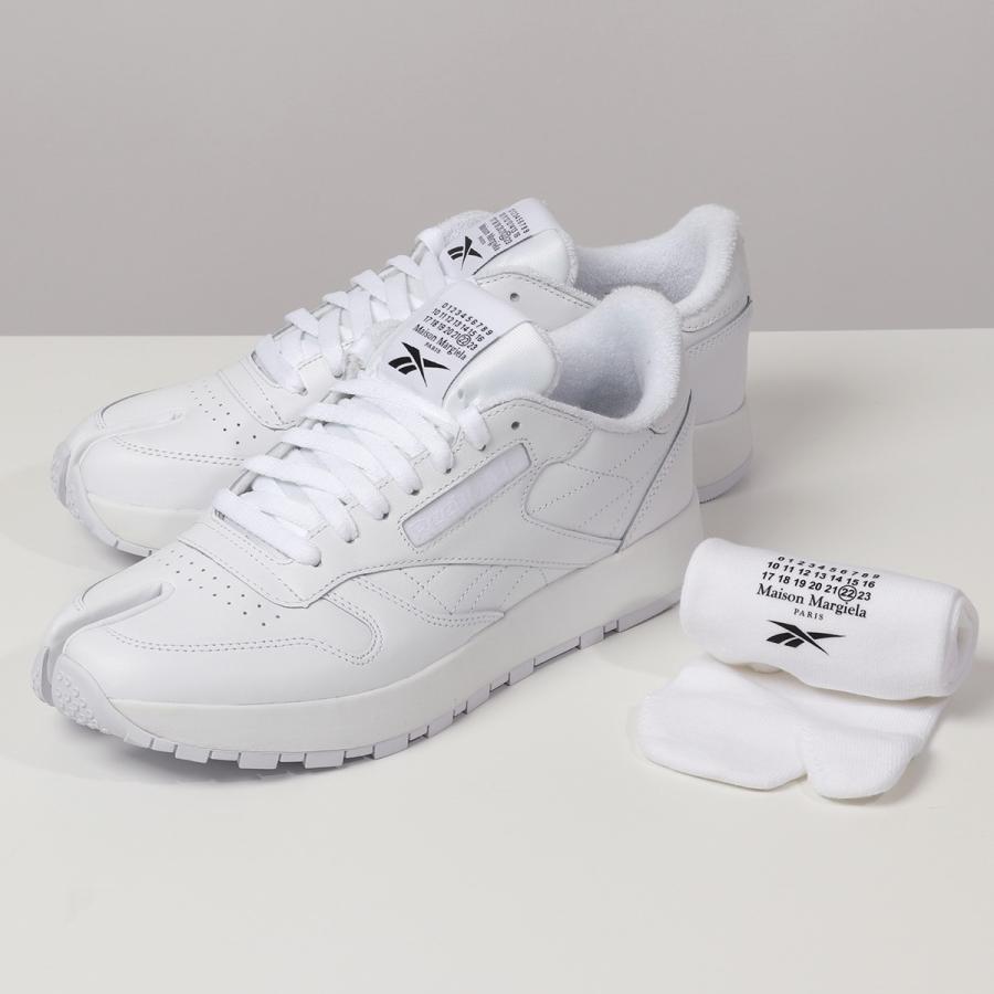 Maison Margiela Reebok メゾンマルジェラ リーボック H Project 0 Cl Classic Leather Tabi コラボ 足袋 スニーカー ソックス付き White メンズ インポートセレクト Musee 通販 Yahoo ショッピング