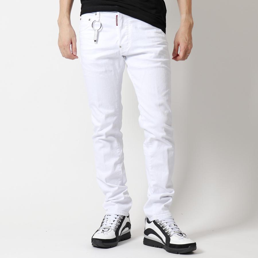 Dsquared2 ディースクエアード S71lb0915 S Cool Guy Jeans ジーンズ デニム ボタンフライ ホワイトデニム Bull Garment Dyed 100 メンズ インポートセレクト Musee 通販 Yahoo ショッピング