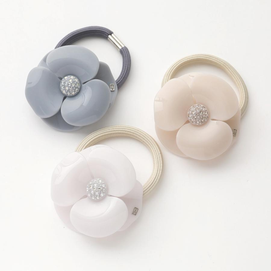 メール便なら送料無料 Alexandre De Paris アレクサンドル ドゥ パリ Apy 1935 29a19 カラー3色 ヘアゴム 髪留め ヘアーアクセサリー 花 カメリア スワロフスキー レディース 日本最大級 Kwsrbd Com