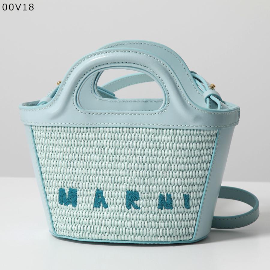 マルニ　MARNI ライトブルー　かごバッグ　トロピカリア MARNI（マルニ） かごバッグ TROPICALIA MICRO トロピカリア マイクロ