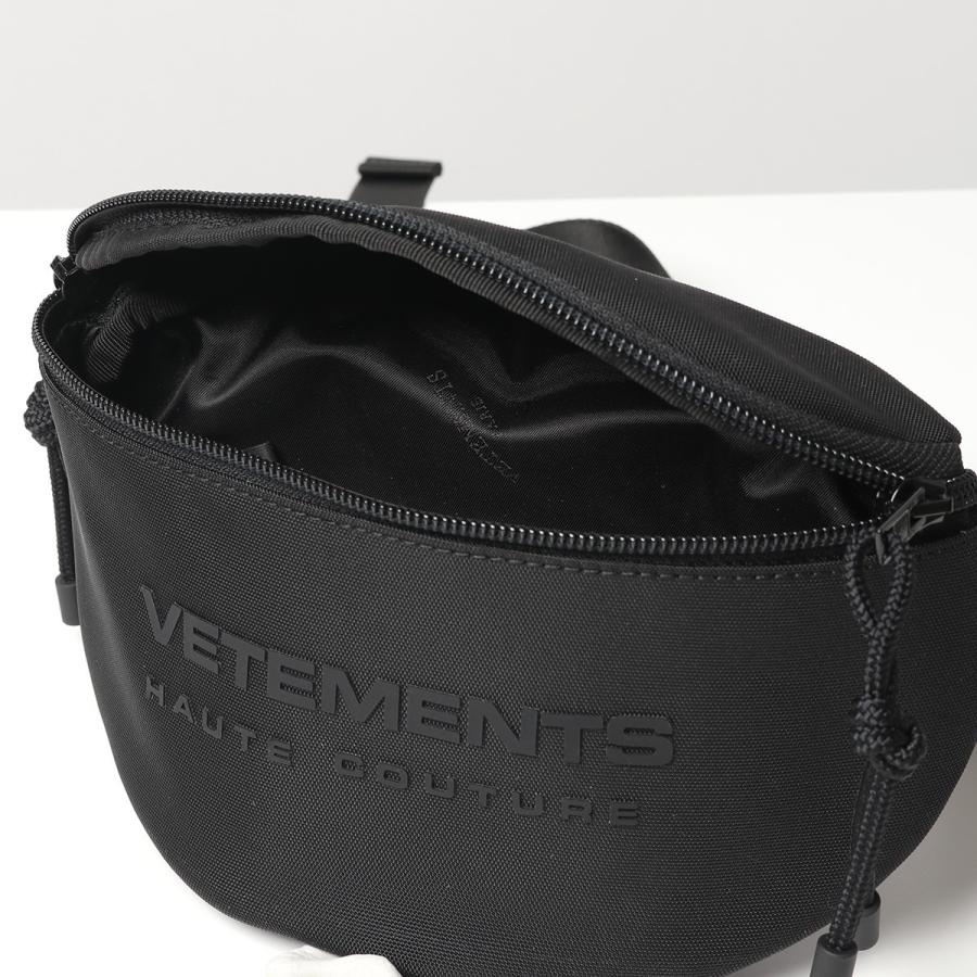 VETEMENTS ヴェトモン UE51BA100B Logo Haute Couture Fanny Pack 