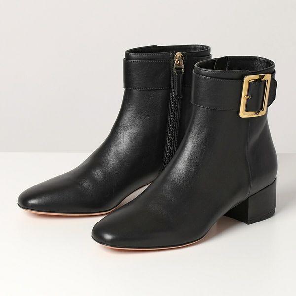 BALLY バリー JAY 40/00 レザー バックル ショートブーツ ブーティー 