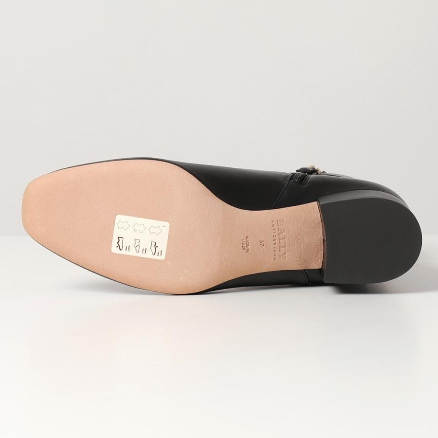 Bally BALLY バリー JAY 40/00 レザー バックル ショートブーツ 
