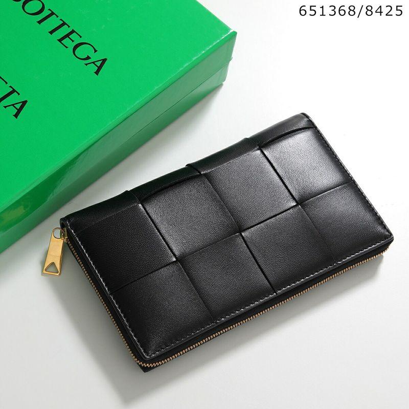 ボッテガヴェネタ イントレチャート 本革 レザー ラウンドファスナー 長財布 BOTTEGA VENETA（ボッテガ・ヴェネタ） ラウンドファスナー長財布