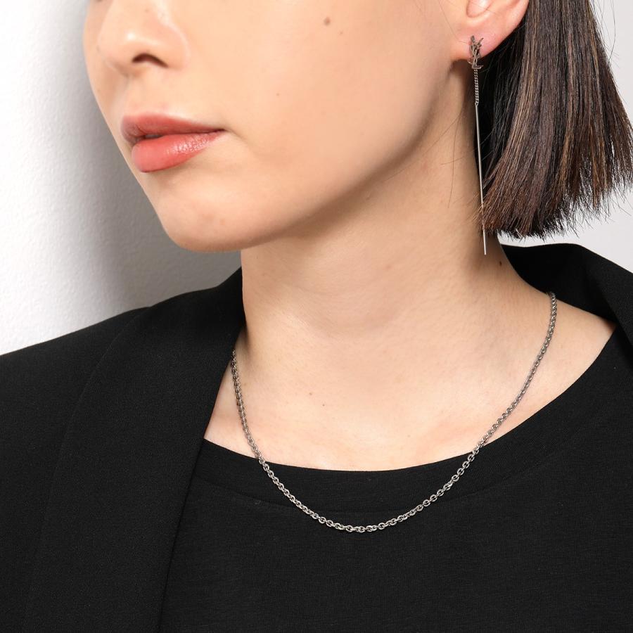 【美品】サンローラン YSL カサンドラ スレッダー ゴールドチェーンピアス 美品】サンローラン YSL カサンドラ スレッダー ゴールド