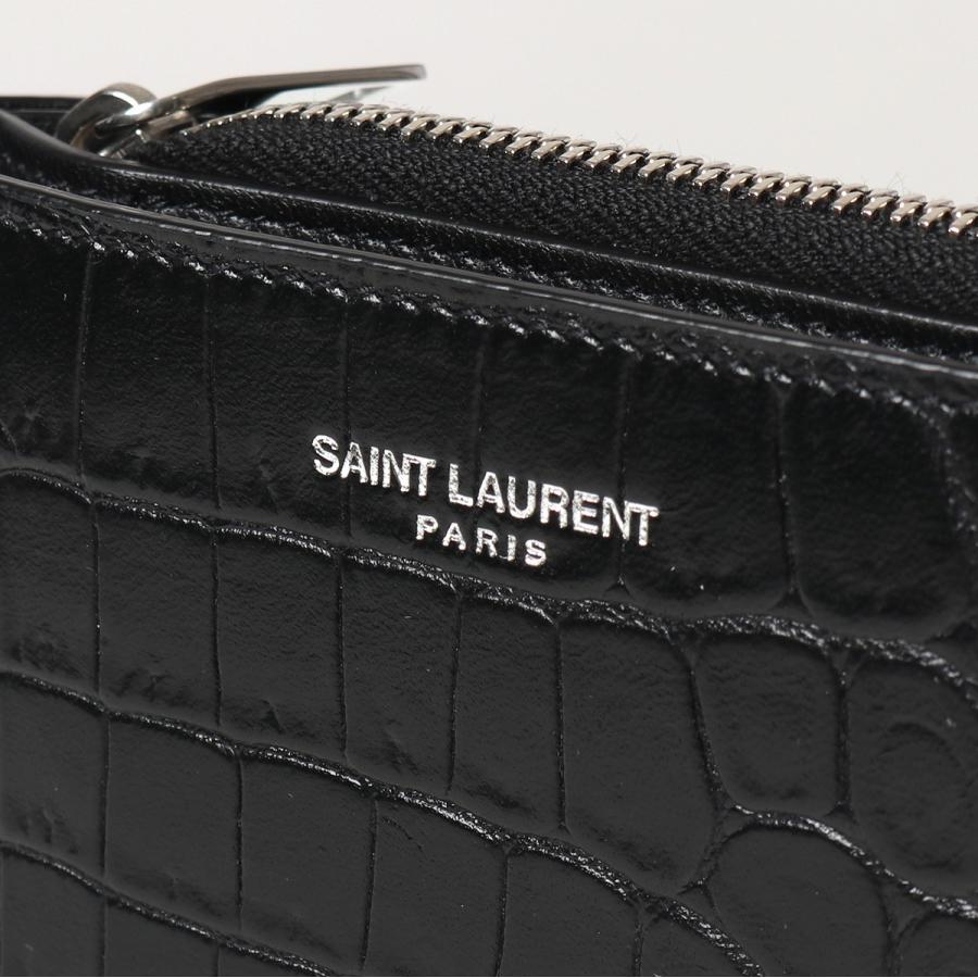 SAINT LAURENT サンローランパリ 556268 DZEDE レザー 二つ折り財布  