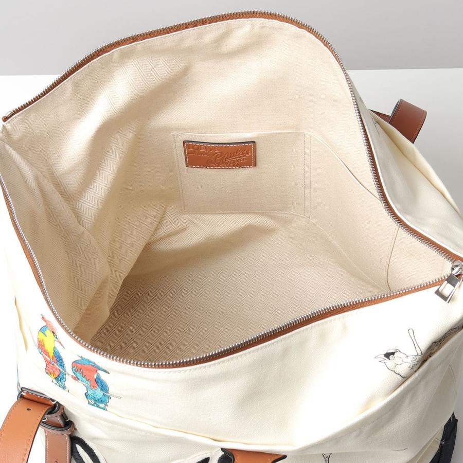 LOEWE ロエベ B887J09X03 ジップトート プリントキャンバス×レザー 