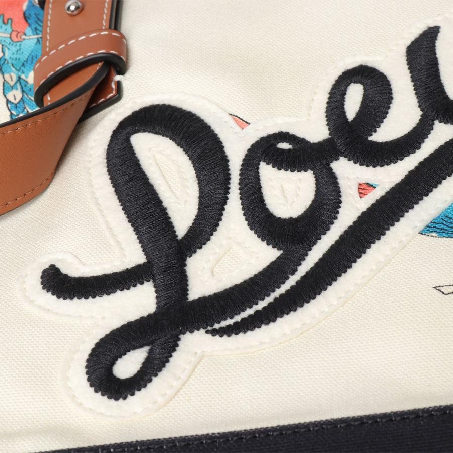LOEWE ロエベ B887J09X03 ジップトート プリントキャンバス×レザー 