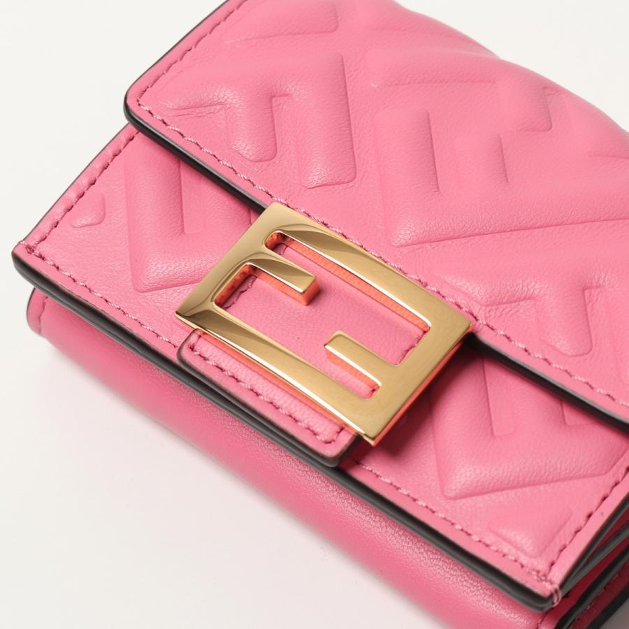 FENDI フェンディ 8M0395 AAJD Baguette 三つ折り財布 マイクロ FF柄  