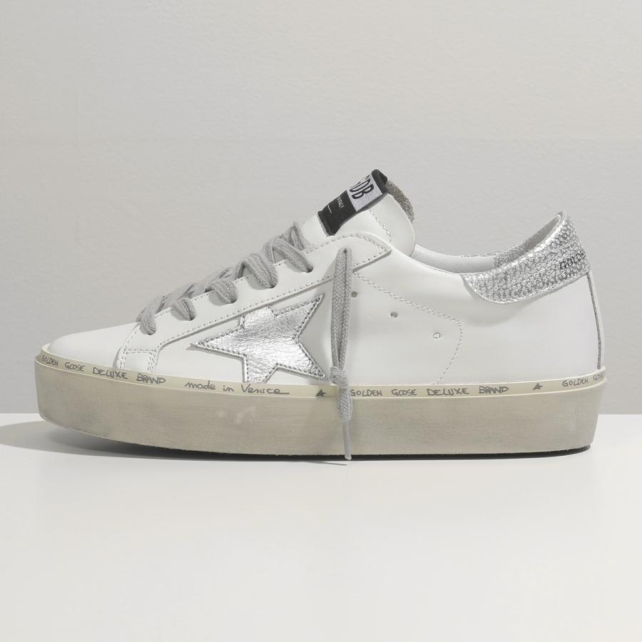 GOLDEN GOOSE ゴールデングース スニーカー HI STAR ハイスター GWF00118 F000329 レディース レザー ローカット  厚底 靴 80185/WHITE-SILVER