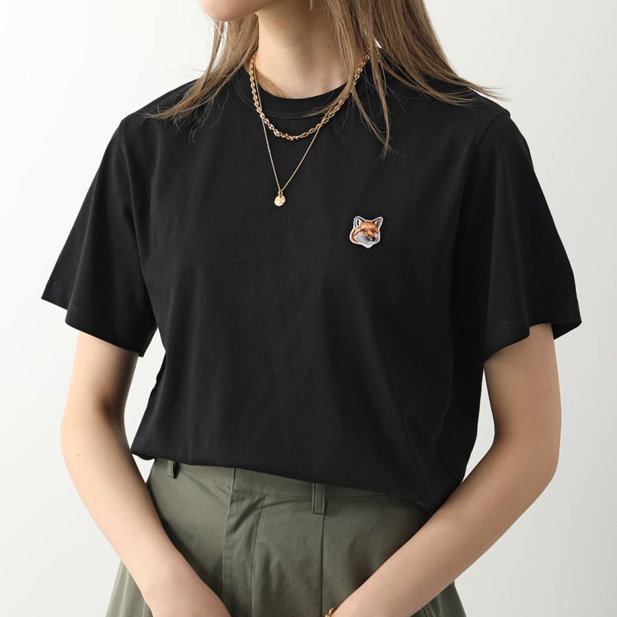 MAISON KITSUNE メゾンキツネ 半袖 Tシャツ LM00104KJ0008 レディース クルーネック カットソー FOX刺繍 丸首 カラー7色｜s-musee｜16