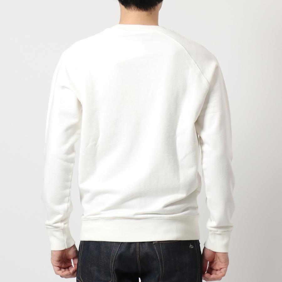 ◇メゾンキツネ◇  クルーネック　トレーナー　ホワイト MAISON KITSUNE（メゾン キツネ） 【並行輸入品】 メンズ レディース
