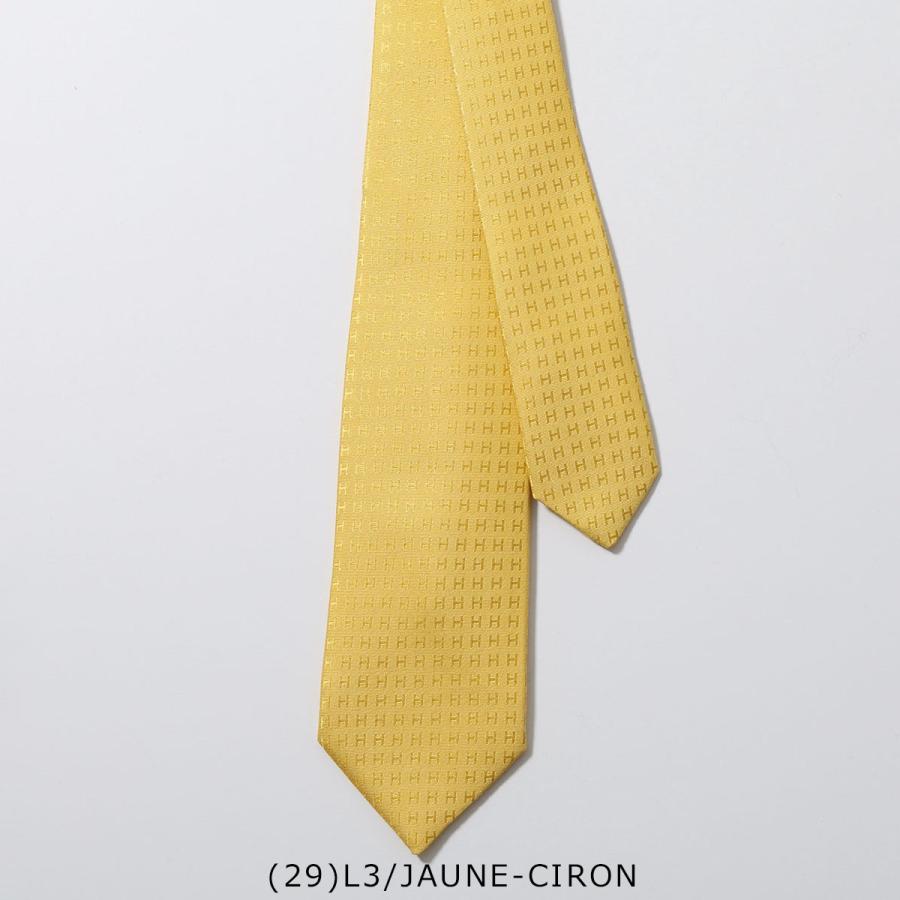 HERMES エルメス ネクタイ CRAVATE FACONNEE 038188T 036321T 032288T 036322T メンズ フランス製 シルク H織りタイ ニューH ファソネH H柄 カラー20色の画像