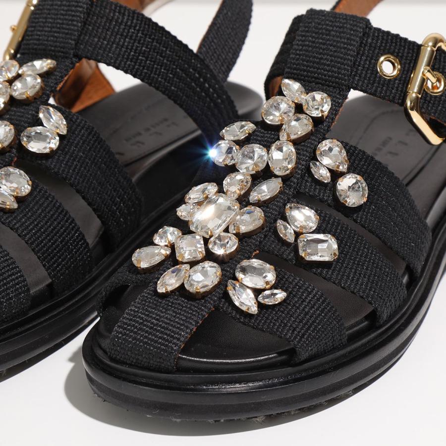 MARNI マルニ FBMS012201 P3119 ビジュー付き フスベットサンダル  