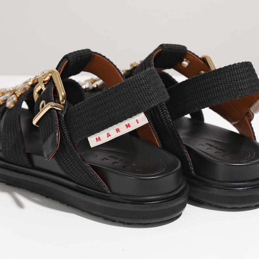 MARNI マルニ FBMS012201 P3119 ビジュー付き フスベットサンダル  